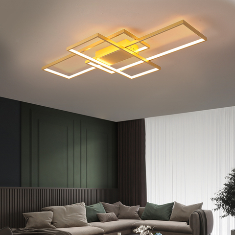 NEO Gleam New Arrival Black/White LED Ceiling Chandelier For Living Study Room Bedroom Aluminum Modern Led Ceiling Chandelier ► Photo 1/6