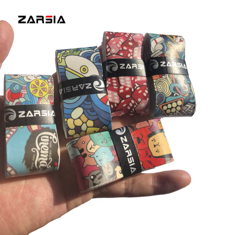 50pcs Free shipping ZARSIA NEW 2022 printing colorful tennis overgrips, an-ti slip tbadminton racket over grip fishing rod grip ► Photo 1/6