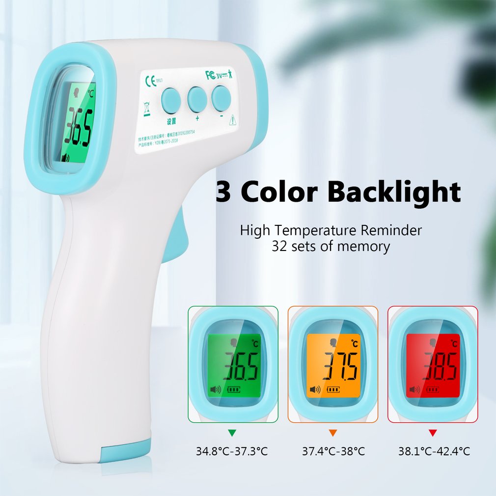 Forehead Non-contact Infrared body Thermometer ABS  for Adults and Children 