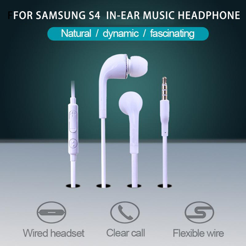 For Samsung S4 Earphone 3.5mm In-ear Earphones Bass Sport Headset Stereo Earphone for Xiaomi Iphone Samsung PK S8 S7 S6 ► Photo 1/6