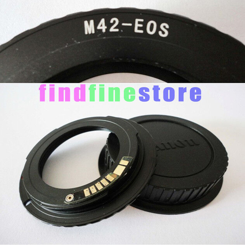 EMF AF Confirm Chip Adapter For M42 Mount Lens to Canon EOS EF Camera 7D 5D II III 650D 600D 750D 100D 1200D 1100D Rebel + CAP ► Photo 1/3