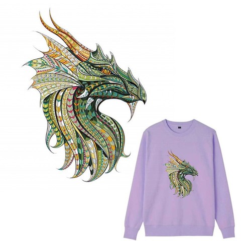 Fashion Colorful Dragon Faucet Iron On Patches For DIY Heat Transfer Clothes T-Shirt Thermal Stickers Decoration Printing ► Photo 1/6