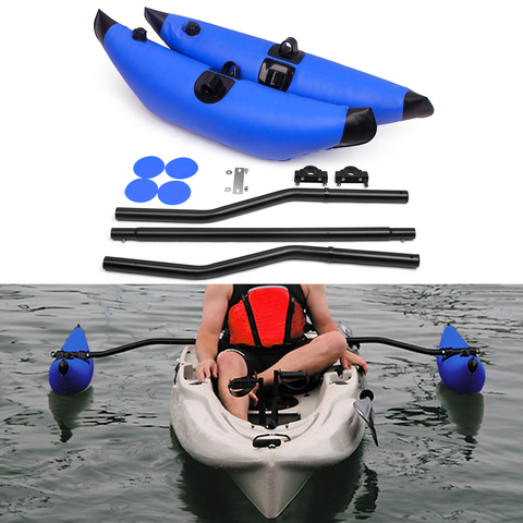 2Pcs PVC Inflatable Boat Kayak Outrigger Canoe Boat Standing Float Stabilizer Standing Float Buoy 75cm Aluminum Alloy Rod ► Photo 1/6