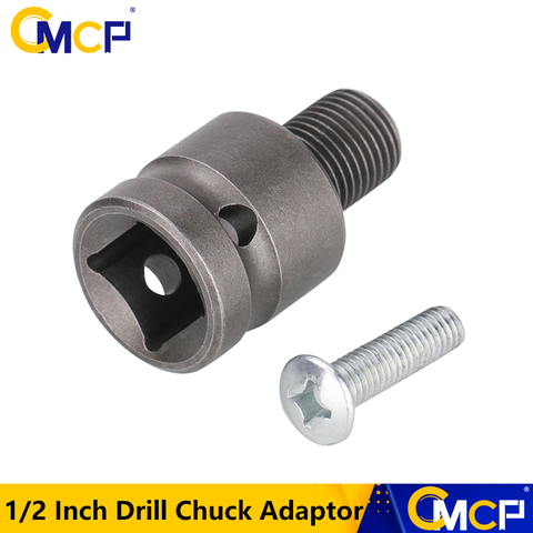 CMCP 1/2 Inch Drill Chuck Adaptor For Impact Wrench Conversion 1/2-20UNF Grey Threaded Drill Chuck with Screw Driver Tool ► Photo 1/6