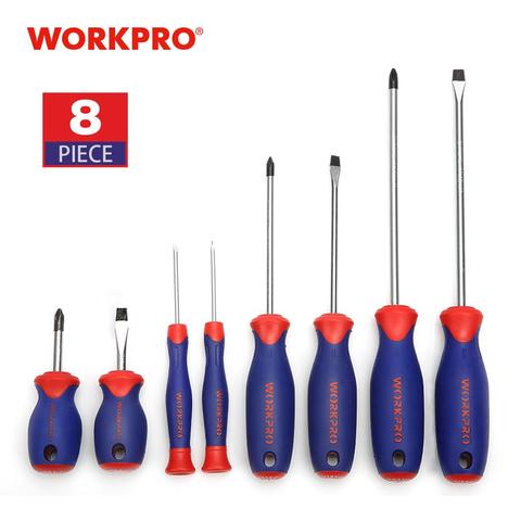 WORKPRO 8PC Screwdrivers Slotted Phillips Screw driver Precision Screwdrivers for Cell Phone Electronics ► Photo 1/6