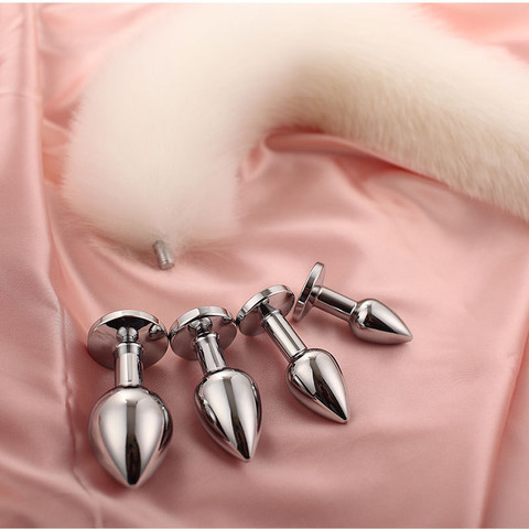 Sexy Fox Tail with Detachable Smooth Touch Metal Prostate Massager Anal Butt Plug Sex Toys for Fetish Cosplay Flirt Accessories ► Photo 1/6