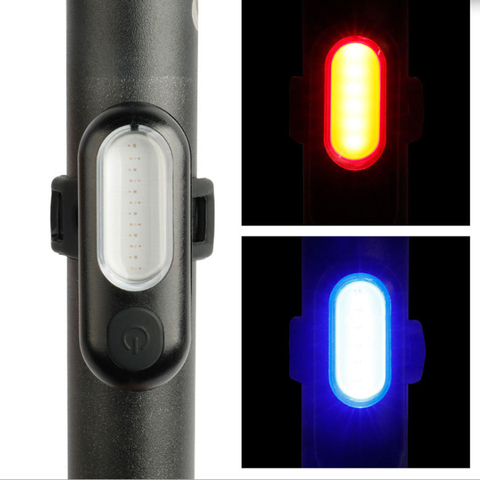 New Bicycle Lights USB charging backpack lamp bike tail lights COB highlight warning night riding Cycling Accessories Bicycle ► Photo 1/6