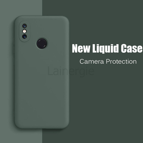 For Xiaomi Mi 8 Case New Liquid Silicone Soft Matte Camera Protection Cover For Mi 8 SE Mi8SE Mi 8 Lite Phone Case ► Photo 1/6