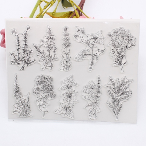 ZFPARTY Herbs and Spices Botanical Transparent Clear Stamps Seals for DIY Paper Craft Scrapbooking Decoration ► Photo 1/2