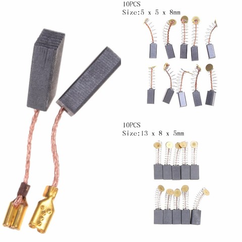 10Pcs Graphite Copper Motor Carbon Brushes Set Tight Copper Wire for Electric Hammer/Drill Angle Grindern ► Photo 1/6