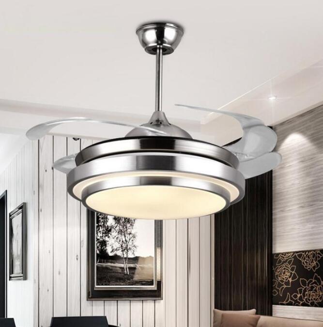 Modern Simple Ceiling Fan Lights, High Ceiling Fans With Lights And Remote Control