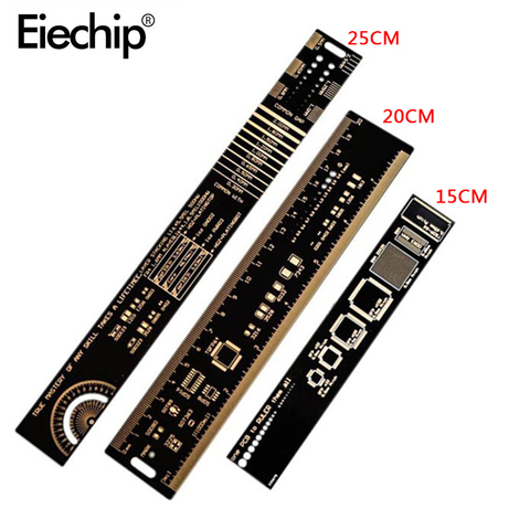 15cm 20cm 25cm PCB Ruler Multifunctional Measuring Tool Resistor Capacitor Chip SMD Diode Transistor Package Diy Electronic Kit ► Photo 1/3