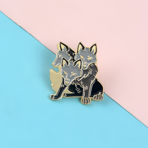 Cerberus Pins Ancient Greek mythology Brooches Badges Metal Button Hard Enamel Pins Gifts for Friends  Jewelry Wholesale ► Photo 1/6