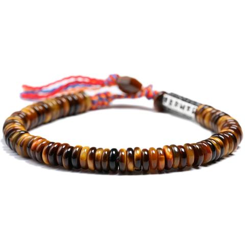 Tibetan Buddhist OM Charm Bracelets Gem Tiger Eye's Beads Gifts For Women Handmade Lucky  Jewelry 6MM ► Photo 1/6