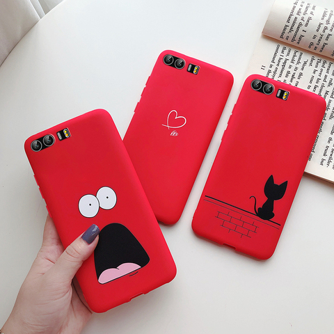 for Huawei Honor 9 Cover lovely case animals Cartoon Case For Honor 9 Candy color Silicone back Case fundas coque bumper housing ► Photo 1/6