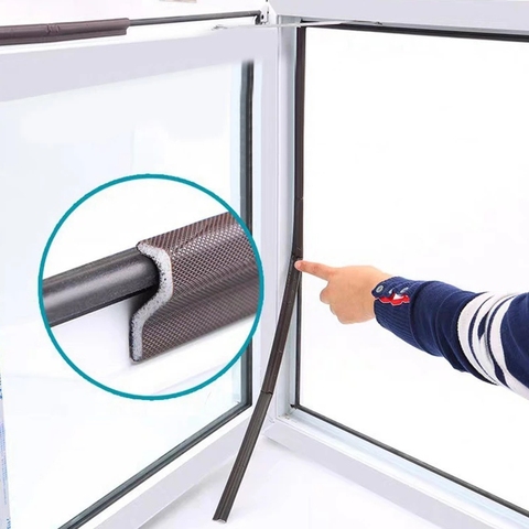 2M Self Adhesive Door Window Sealing Strip Soundproof acoustic foam seal tape Weather Stripping gap Filler Window Hardware ► Photo 1/6