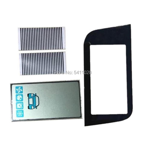 Vertical A93 LCD Display Screen Flexible Cable Stripes + Glass Cover Case For GSM Starline A93 A63 Keychain Remote Control Key ► Photo 1/1