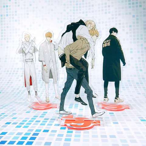 Anime 19 Days Keychain Cartoon Cosplay Acrylic Desk Stand Youth Figure Old Xian Hetian Jian Yi Desktop Decoration Cosplay 15CM ► Photo 1/6