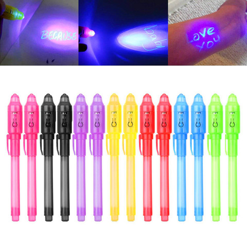 Creative Magic UV Light Invisible Ink Pen Funny Marker Pen For