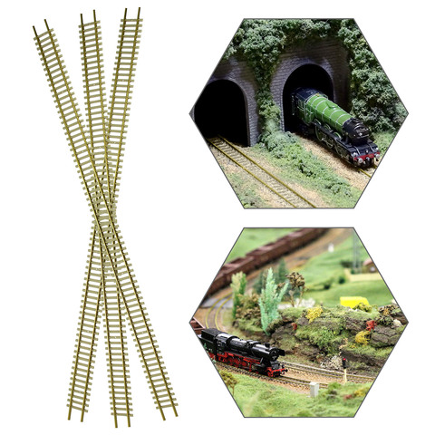 3pcs Model Railway HO Scale 1/87 Tracks Flexible Rail 46cm with Rail Joiners Accessories HP27HO ► Photo 1/6