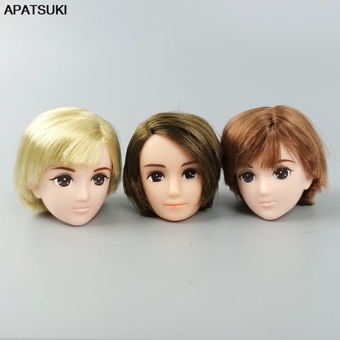 Soft High Quality DIY Doll Head For Licca Boy Doll Heads For 1/6 BJD Boy Dolls Male Men Doll's DIY 1:6 Doll Accessories Kids Toy ► Photo 1/6