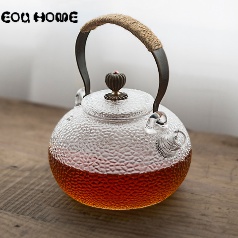 Hammer Beam Glass Teapots High Temperature Kettle Electric Ceramic Stove Open Fire Boil Teapot Coffee Juice Drink Cold Kettle ► Photo 1/6