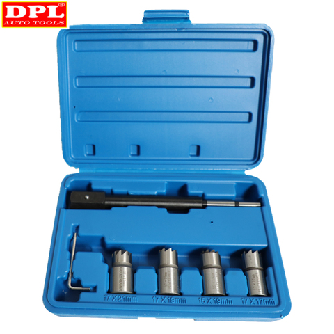 5PCS Diesel Injector Seat Cutter Tool Set Cleaner Carbon Cutting Tool Kit ► Photo 1/6