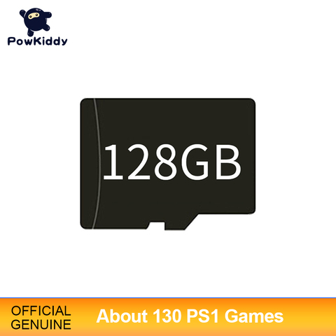 128GB Game Memory Card For RG350 RG350M Q80, Built-In 15000+ English Games, More Than 130 PS1 Games ► Photo 1/3