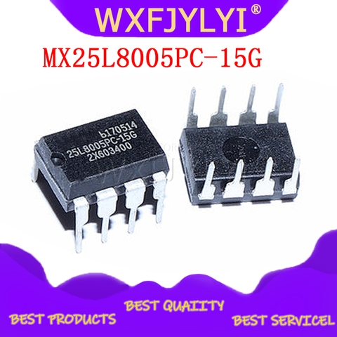 5pcs/lot MX25L8005PC-15G MX25L8005PC DIP-8 8MBit 1MB SPI FLASH BIOS flash memory chip ► Photo 1/1
