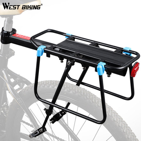 WEST BIKING 50kg Capacity Bike Racks Cycling Carrier Luggage Cargo Rear Shelf Aluminum Alloy MTB Bike Bags Holder Bicycle Rack ► Photo 1/6
