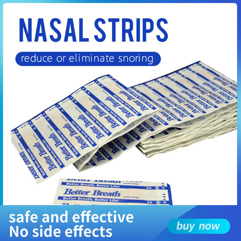 50 pcs/lot Breathe Right Better Nasal Strips Right Way To Stop Snoring Anti Snoring Strips Easier Better Breathe Health Care ► Photo 1/6