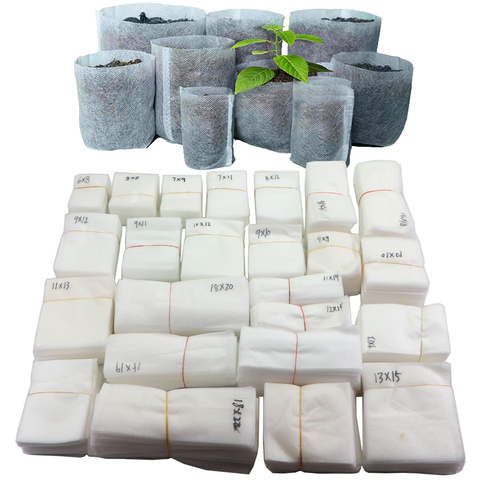 Biodegradable Nonwoven Fabric Nursery Plant Grow Bags Seedling Growing Planter Planting Pots Garden Eco-Friendly Ventilate Bag ► Photo 1/6