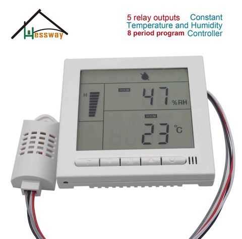 8 stages Programmable By electric valve or Fan control digital temperature and humidity sensor with greenhous ► Photo 1/6