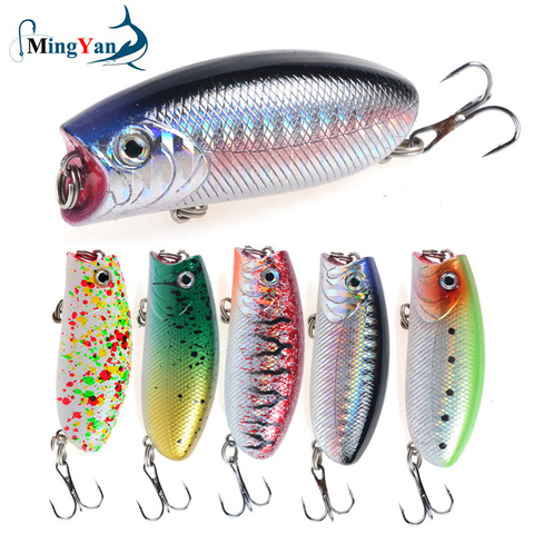 1pcs Fishing Lures 5.5cm/10.4g Topwater Popper Bait 5 Color Hard Bait Artificial Wobblers Minnow Plastic Fishing Tackle ► Photo 1/6