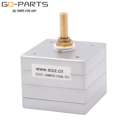 EIZZ High End 33 Steps Stereo 100K Volume Potentiometer LOG Balance Stepped Attenuator Japan ARMS Resistors Hifi Audio AMP DIY ► Photo 1/6