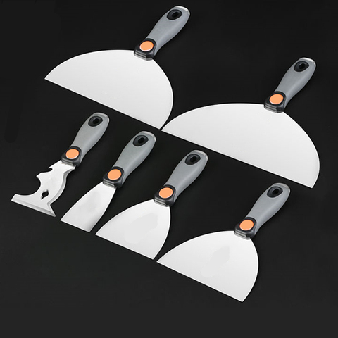 Stainless Steel Drywall Plastering Scraper Tool Putty Knife Trowel Wall Cleaning Shovel Construction Tools FO4040-FO4045 ► Photo 1/6