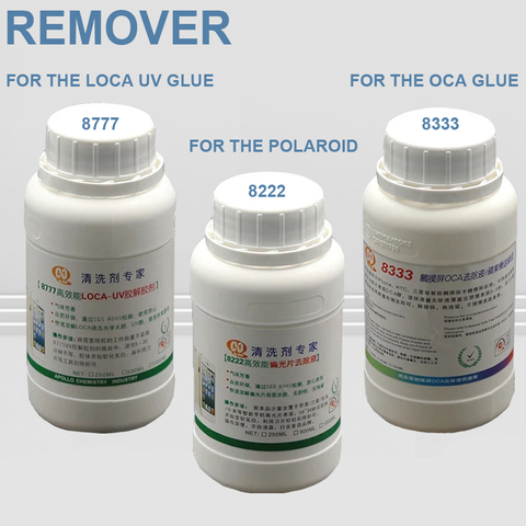 Efficient 8222 8333 8777 250ml Touch Screen OCA Polarizer Removing Liquids Samsung Mac Repair Solution Glue Cleaning Fluid ► Photo 1/4