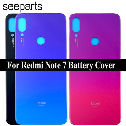 For Redmi Note 7 Pro Battery Cover Rear Door Back Housing Case Middle Chassis Replacement For Xiaomi Redmi Note 7 Back Cover ► Photo 1/6