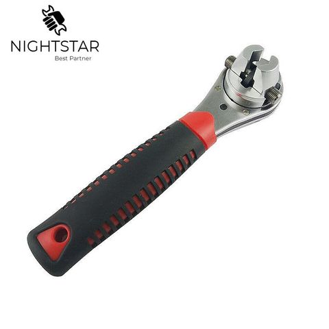 Binoax Adjustable 6-22 Ratchet Wrench Universal Multi-function Tool Chrome Molybdenum Steel Straight Handle ► Photo 1/5