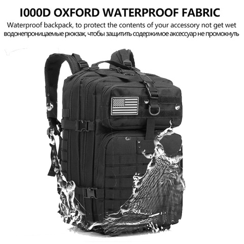 50L Camo Military Bag Men Tactical Backpack Molle Military Army Bug Out Bag Waterproof Camping Hunting Backpack Trekking Hiking ► Photo 1/6