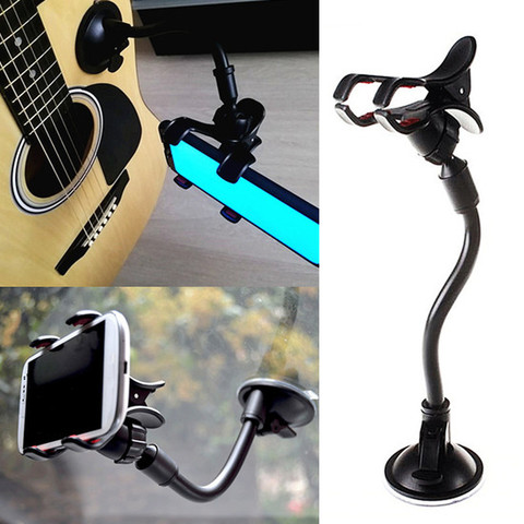 Phone Holder Stand for Guitar Street Singing lyrics Song Car Sucker Cups Support Holder Musicians Guitar Stand Guitar Accessory ► Photo 1/6