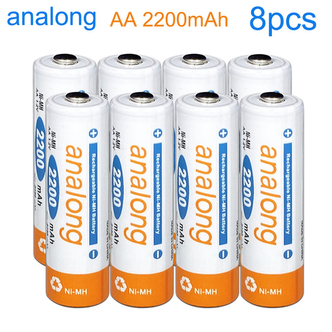 AA rechargeable battery 2200mah ni-mh 1.2v 2a battery nimh aa batteries for camera,toy ,caculator,MP3 ► Photo 1/6