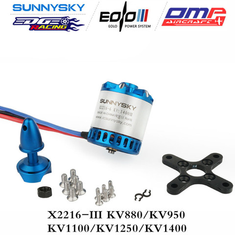 Original Sunnysky x2216 III 880kv 950kv 1100kv 1250kv 1400kv X-Fixed Wing Series for 3D Glider  and Delta-wing brushless motor ► Photo 1/1