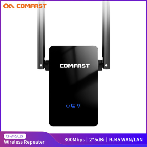 Comfast WR302S Wireless WIFI Router Repeater 300M 2*5dBi Antenna Wifi Signal Repeater 802.11N/B/G Roteador Wi-fi Range Extender ► Photo 1/6