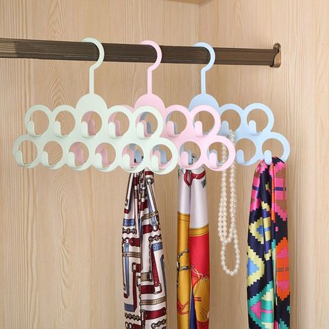 11 Holes Clothes Tie Belt Shawl Scarf Hanger Display Holder Closet Organizer Hook Drop Ship ► Photo 1/6