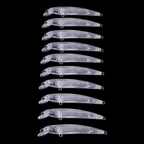 50pcs  blank nude baits crankbait Minnow bait Unpainted Lure Bodies Fishing bait ► Photo 1/6