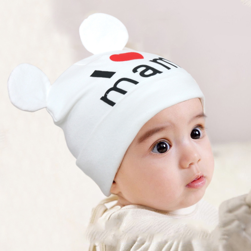 Winter Spring Baby Cotton Hat Caps Knitted Beanies Toddler Infant Newborn Caps 