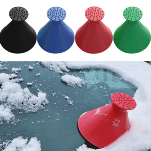 2PCS/4PCS Magic Winter Auto Car Ice Snow Shovel Window Windshield Scrapers Shaped Oil Funnel Remover Deicer Cone Deicing Tool ► Photo 1/1