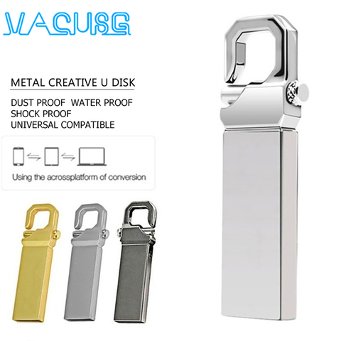 NEW usb flash drive 128GB 64GB 32GB 16GB 8GB 4GB pen drive pendrive флешка metal u disk memoria cel usb stick gift ► Photo 1/6