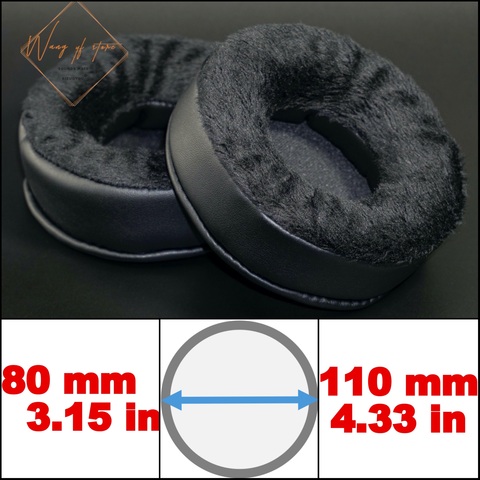 3D Super Thick Soft Foam Ear Pads Headphone Leather Velour Velvet Perfect Combine - 80MM-110mm For Sennheiser For Sony For AKG ► Photo 1/6